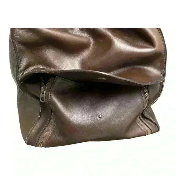 Ports 1961 Brown  Leather Travel Bag - Picture 4 of 10